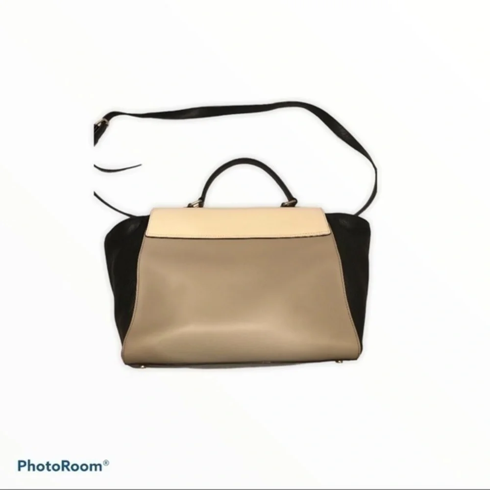 Kate spade colorblock trapeze leather bag